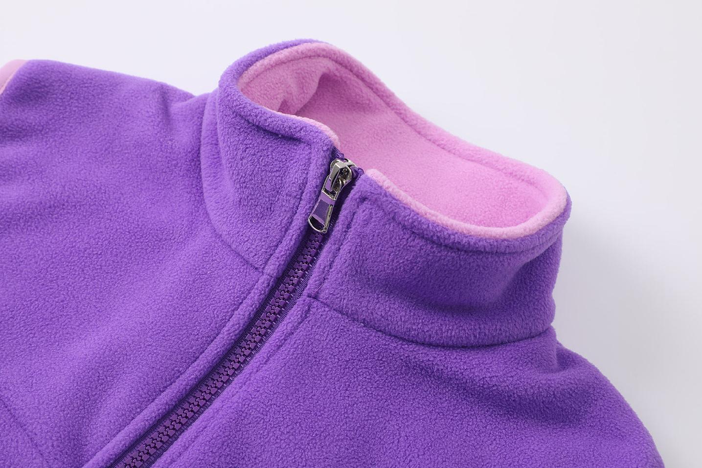 Dívčí flísová vesta Kugo FM7894 fialová